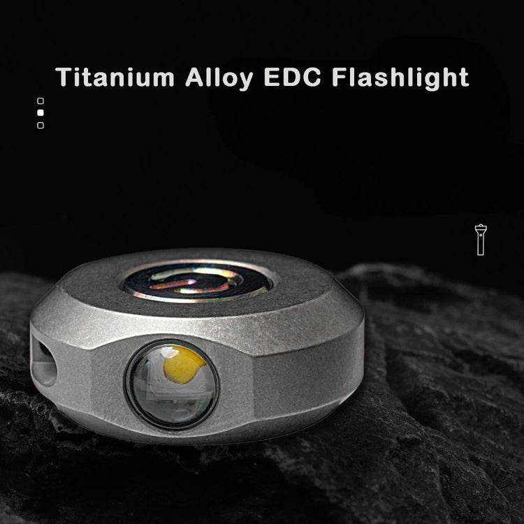 EDC Keychain LED Flashlight High Powerful Outdoor Light Self Defense Mini Torch Lighting Strobe Hiking Camping Ring King-1