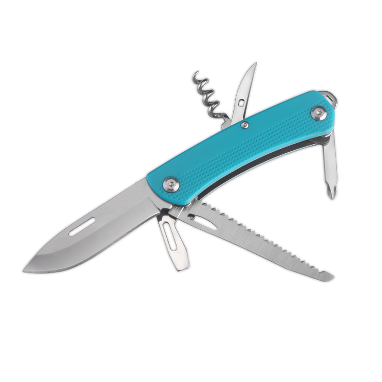 Hot Selling Portable Pocket Knives 440Stainless Steel Pocket Knives Multitool with Plastic Handle-1