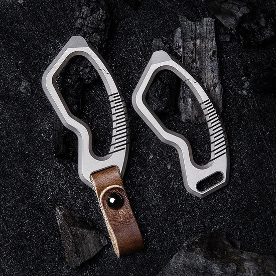 Titanium Alloy Keychain Rings Buckle for Hanging Ornament-0