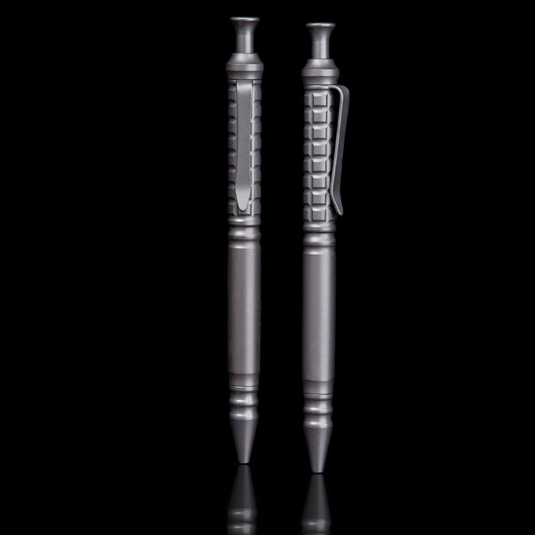 Mini Titanium Pen EDC Gadget Keychain Ballpoint Pen Practical Tactical Pen Outdoor Camping Hiking Cycling Equipment-1