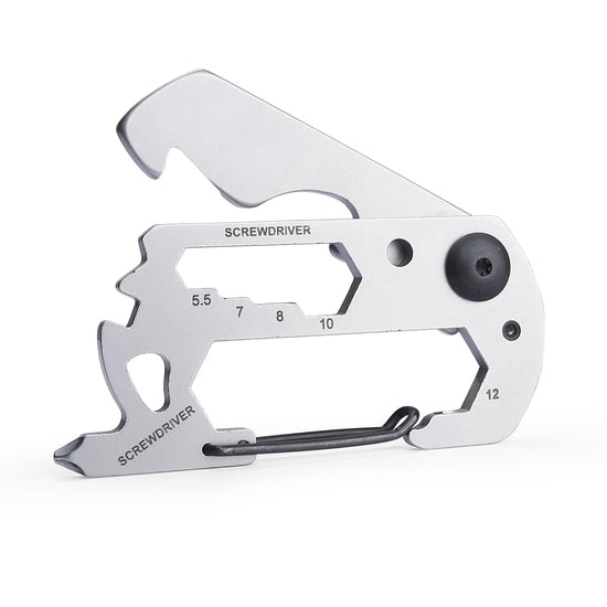 10in1 Stainless Steel EDC Card Multitool for Survival Camping & Climbing-1