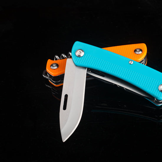 Hot Selling Portable Pocket Knives 440Stainless Steel Pocket Knives Multitool with Plastic Handle-3