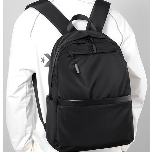 Premium Waterproof High-Density Nylon Backpack for Men & Women | Durable, Fashionable & Lightweight Urban Travel Bag | Black Laptop Backpack for Work, School & Daily Commute | Perfect for Urban Exploration & Minimalist Design Lover-0