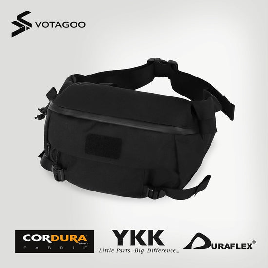VOTAGOO® 8L Tactical Waist Bag Made of Cordura 500D nylon-6