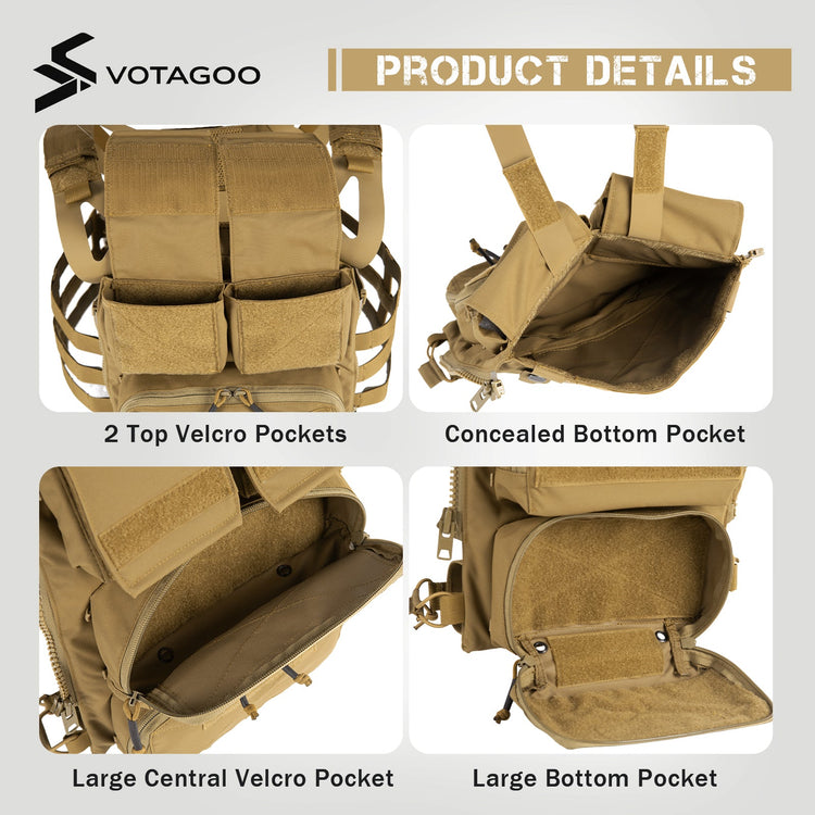 VOTAGOO® Pouch Zip on Panel-4