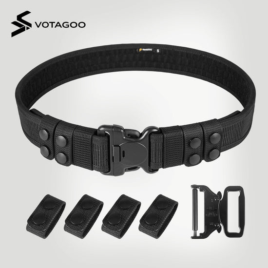 VOTAGOO® Duty 2'' Police Belts with Hook Lining-2