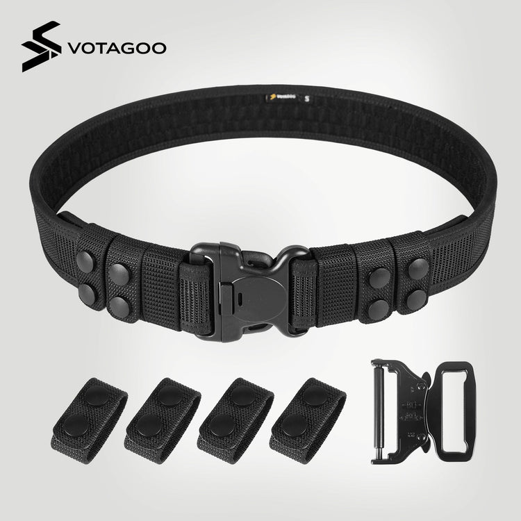 VOTAGOO® Duty 2'' Police Belts with Hook Lining-2