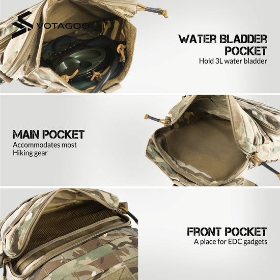 VOTAGOO® Tactical Molle Hydration Pack 3L-3