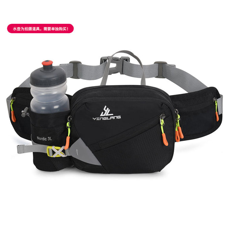 Wautton Outdoor Fanny Pack Bum Bag Big Campacity Water Resistant Nylon with Water Bottle Holder-5