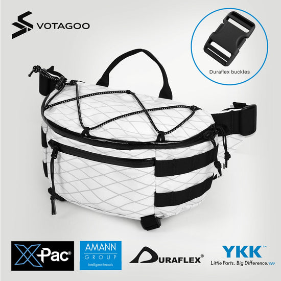 VOTAGOO® X-Pac Nylon Waist Bag Fanny Pack-7