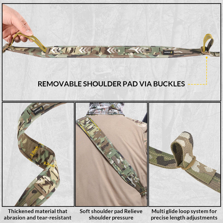 VOTAGOO® Quick Adjust Gun Sling with HK Hook-4