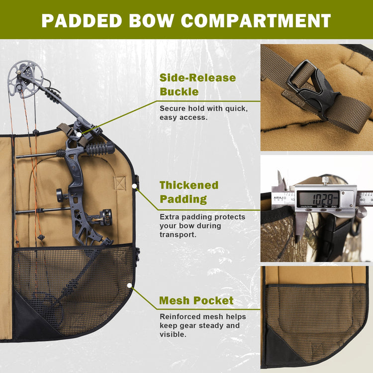 VOTAGOO® Hunting Backpack with Bow Holder-1