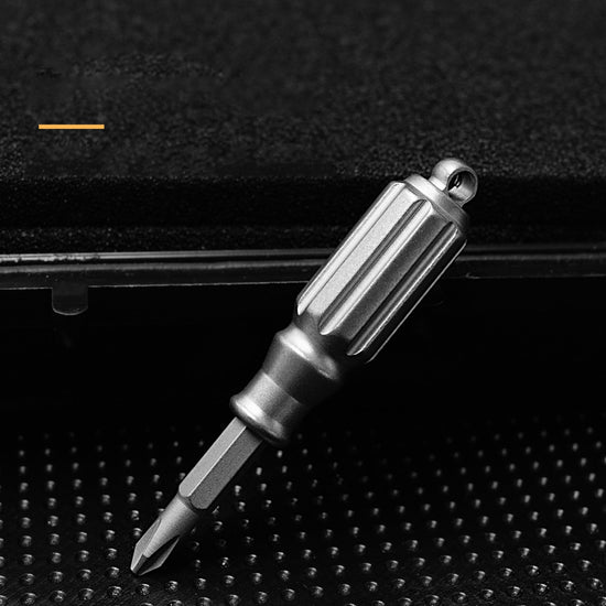 Titanium Mini Screwdriver for Men - Compact EDC Pocket Tool - Outdoor Survival Gear & Everyday Carry Multi-Tool-1