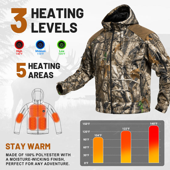 Heated Hunting Jacket for Men-3
