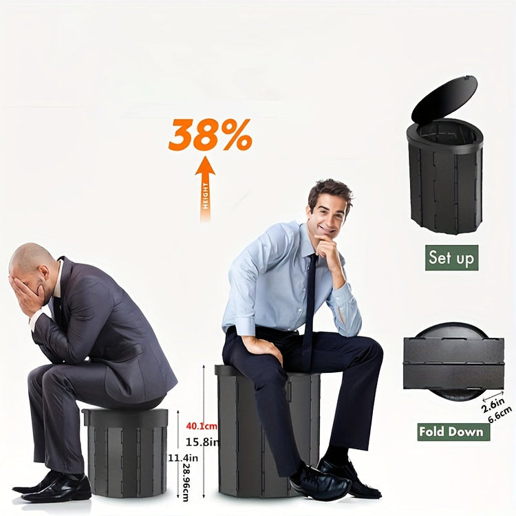 Portable Pop-Up Camping Toilet Kit for Adults-2