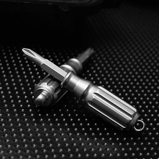 Titanium Mini Screwdriver for Men - Compact EDC Pocket Tool - Outdoor Survival Gear & Everyday Carry Multi-Tool-2