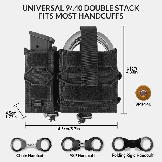 VOTAGOO® Combo Handcuff Mag Pouch-2