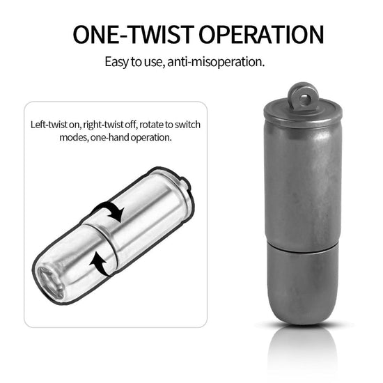 Rechargeable Keychain Flashlights 130 Lumens EDC Pocket Flashlights-4