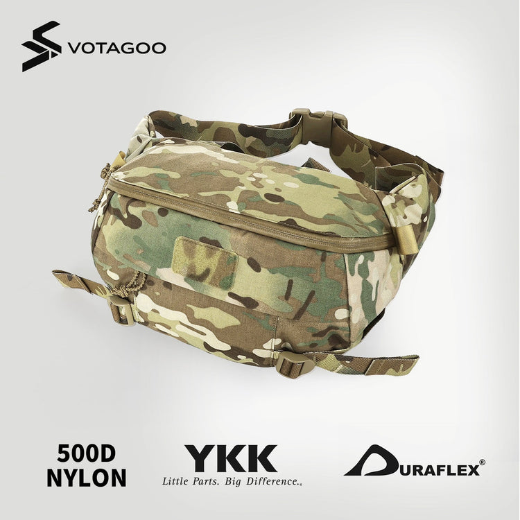 VOTAGOO® 8L Tactical Waist Bag Made of Cordura 500D nylon-1