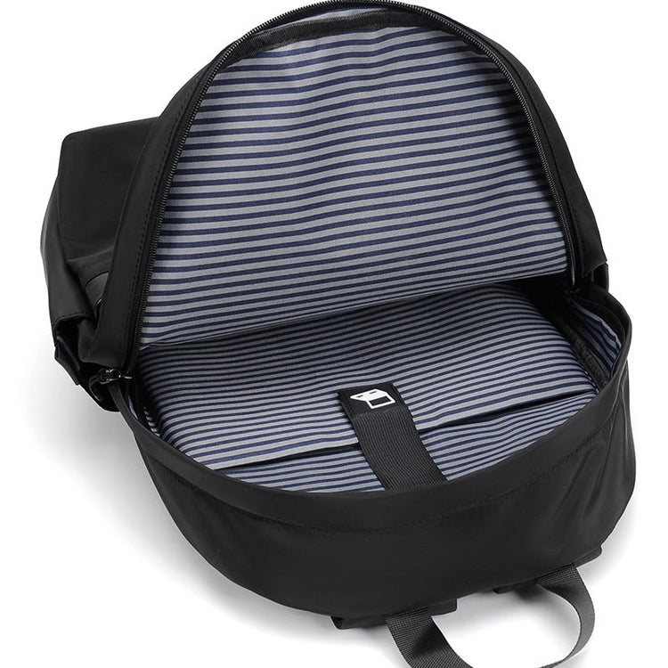 Premium Waterproof High-Density Nylon Backpack for Men & Women | Durable, Fashionable & Lightweight Urban Travel Bag | Black Laptop Backpack for Work, School & Daily Commute | Perfect for Urban Exploration & Minimalist Design Lover-4