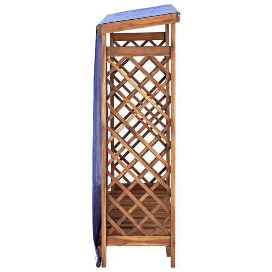 NNEVL Firewood Storage Shed 105x38x115 cm Solid Acacia Wood-3