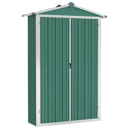 NNEVL Garden Shed Green 116x45x175 cm Galvanised Steel-1