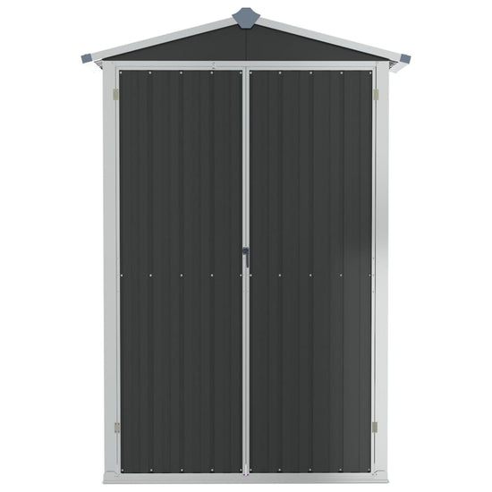 NNEVL Garden Shed Anthracite 107.5x46x183 cm Galvanised Steel-3