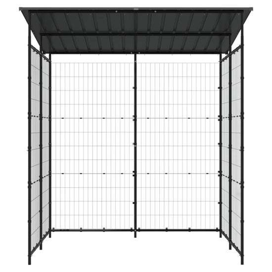 NNEVL Bicycle Shed 190x190x222 cm Steel Black-2