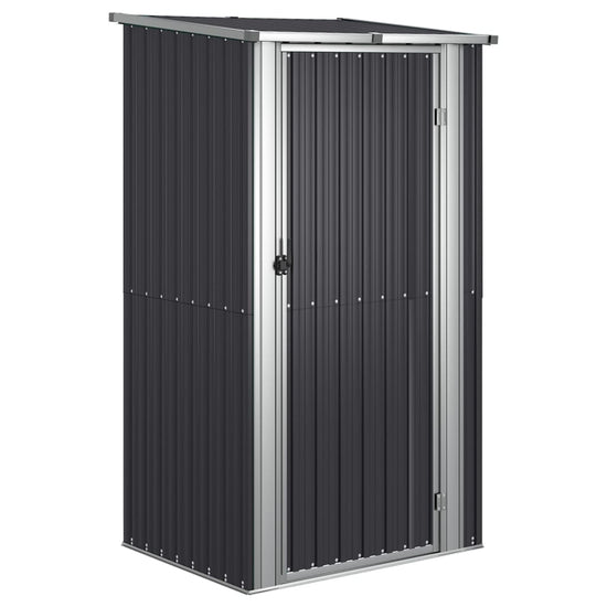 NNEVL Garden Shed Anthracite 118.5x97x209.5 cm Galvanised Steel-1