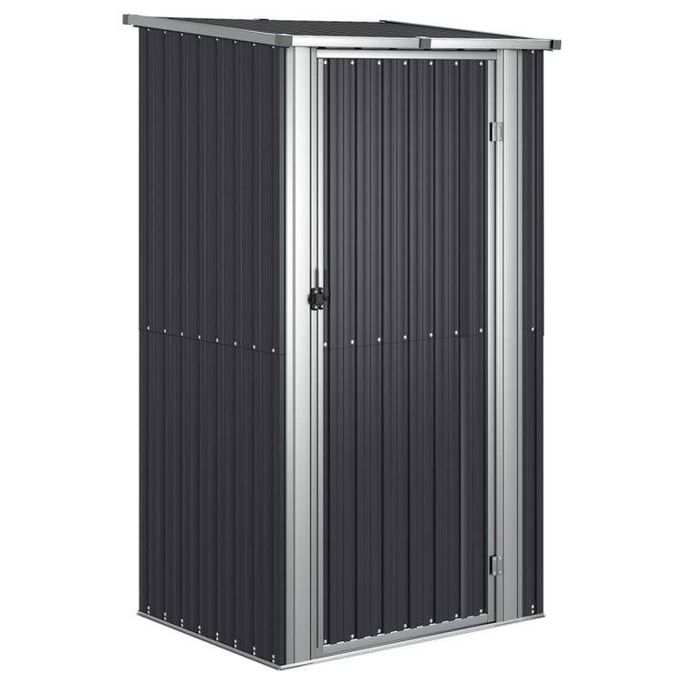 NNEVL Garden Shed Anthracite 118.5x97x209.5 cm Galvanised Steel-1