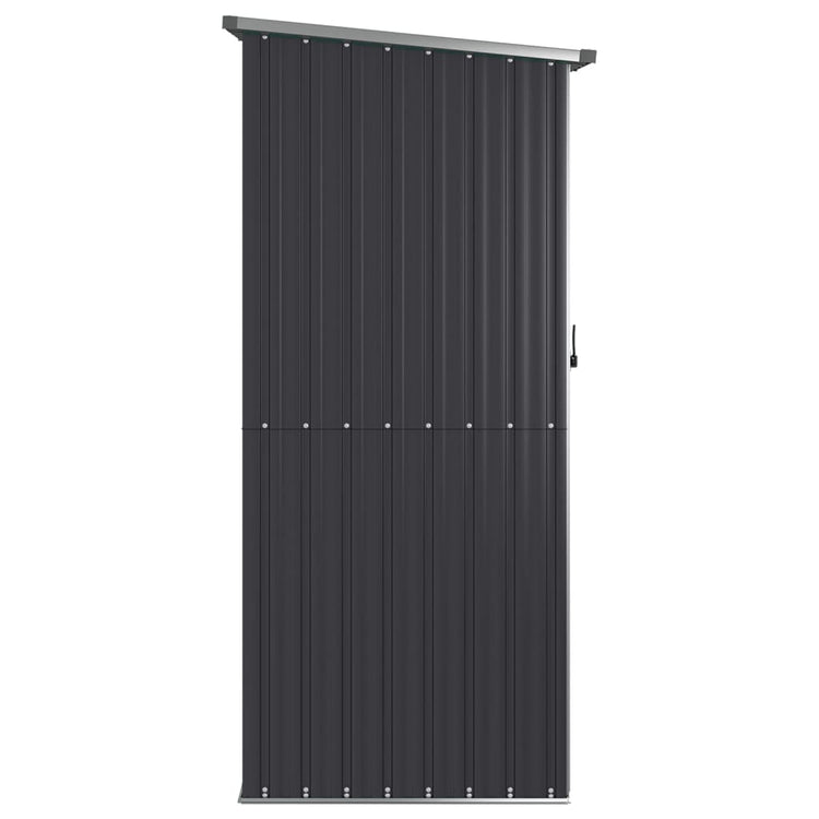 NNEVL Garden Shed Anthracite 118.5x97x209.5 cm Galvanised Steel-4