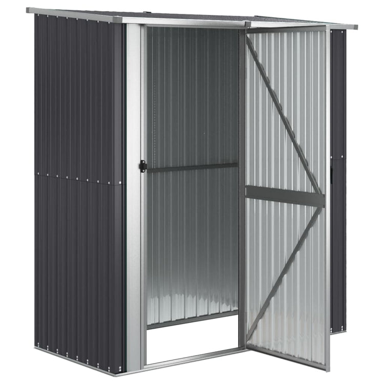 NNEVL Garden Shed Anthracite 180.5x97x209.5 cm Galvanised Steel-3