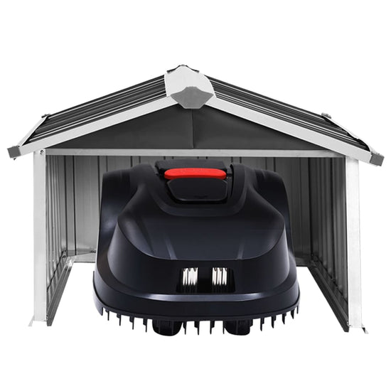NNEVL Garden Robot Lawnmower Shed 92x97x63 cm Galvanised Steel Anthracite-2