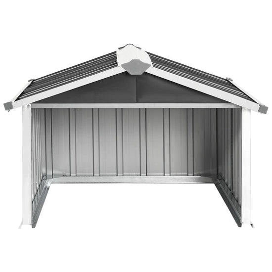 NNEVL Garden Robot Lawnmower Shed 92x97x63 cm Galvanised Steel Anthracite-3