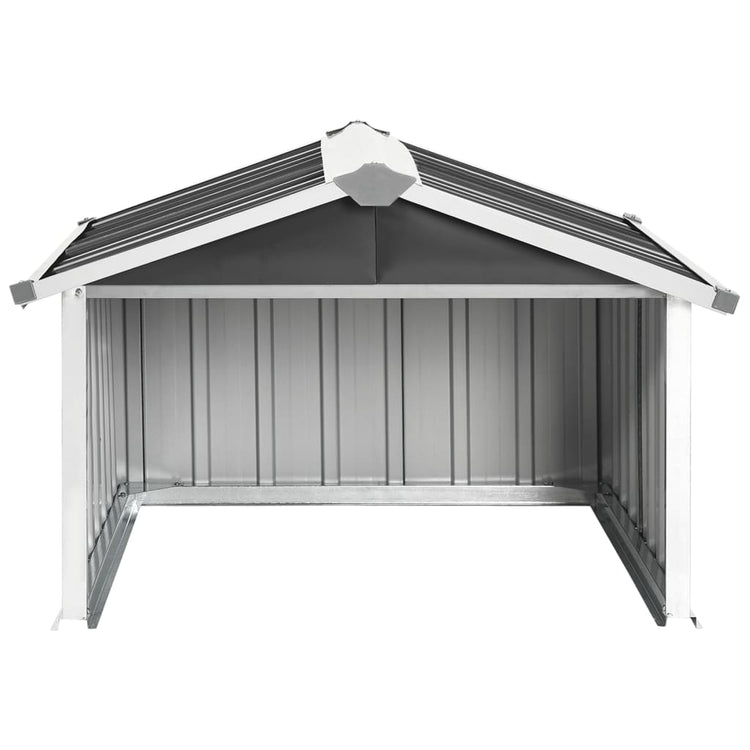 NNEVL Garden Robot Lawnmower Shed 92x97x63 cm Galvanised Steel Anthracite-3