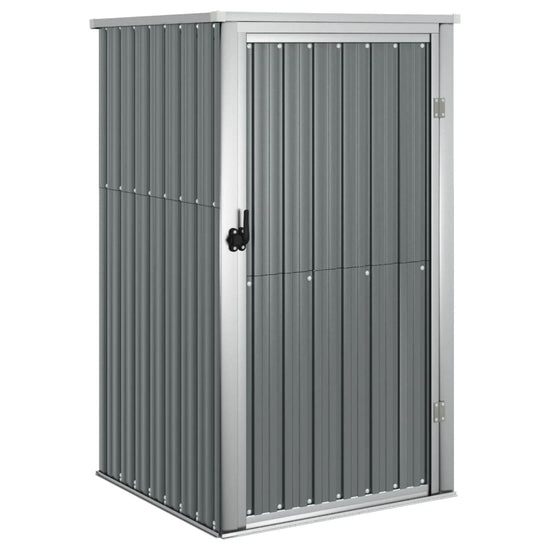 NNEVL Garden Tool Shed Grey 88x89x161 cm Galvanised Steel-1