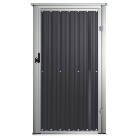 NNEVL Garden Tool Shed Anthracite 88x89x161 cm Galvanised Steel-2