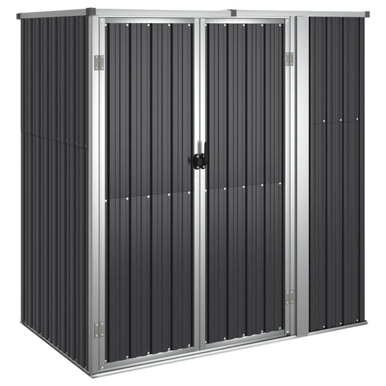 NNEVL Garden Tool Shed Anthracite 161x89x161 cm Galvanised Steel-1