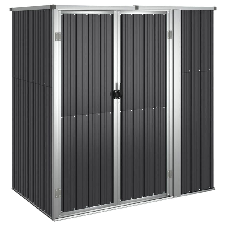 NNEVL Garden Tool Shed Anthracite 161x89x161 cm Galvanised Steel-1