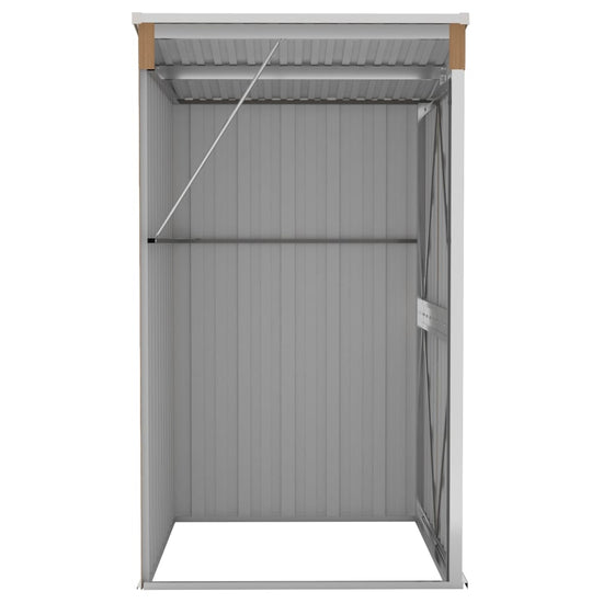 NNEVL Wall-mounted Garden Shed Brown 118x100x178 cm Galvanised Steel-4