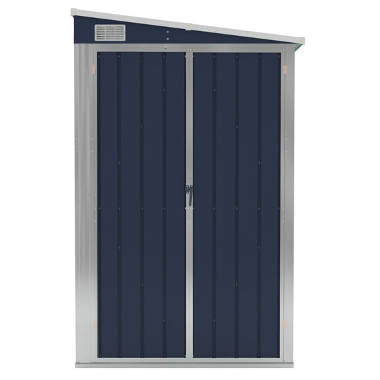 NNEVL Wall-mounted Garden Shed Anthracite 118x382x178 cm Steel-2