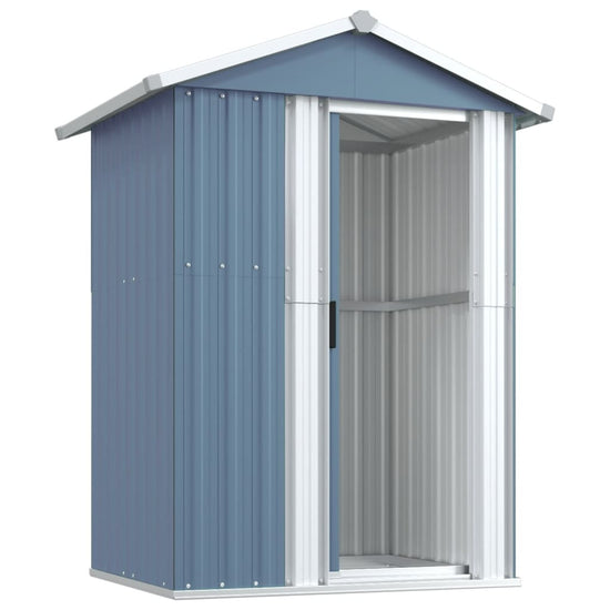 NNEVL Garden Shed Grey 126x97.5x177 cm Galvanised Steel-3