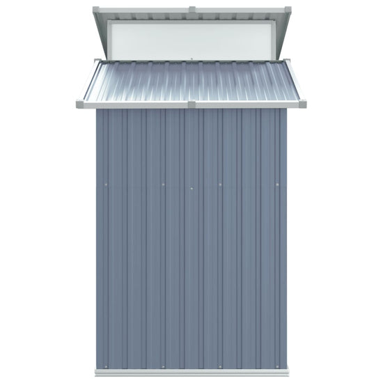 NNEVL Garden Shed Grey 270x130x208.5 cm Galvanised Steel-4