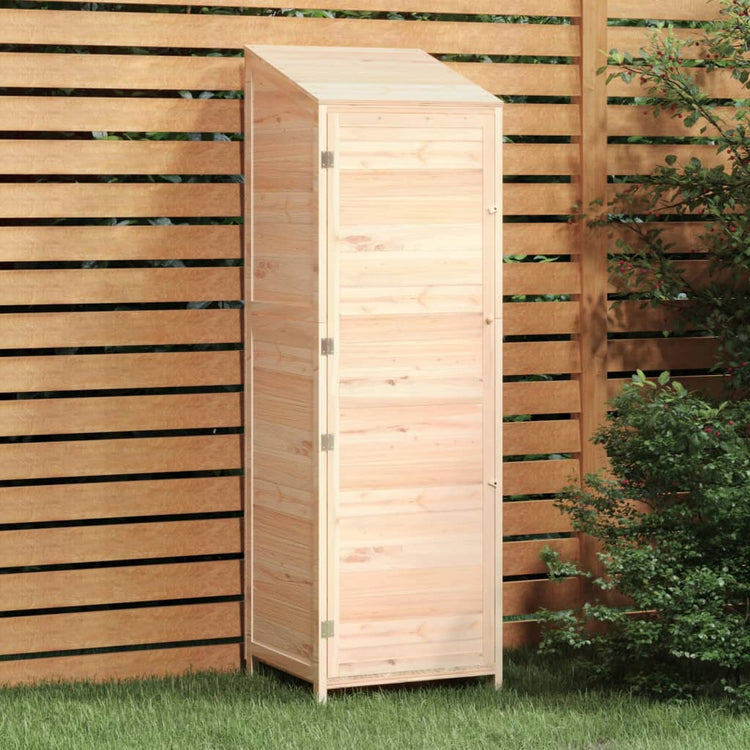 NNEVL Garden Shed 55x52x174.5 cm Solid Wood Fir-0