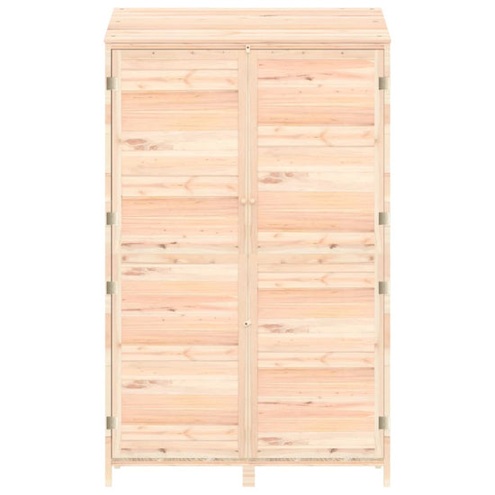 NNEVL Garden Shed 102x52x174.5 cm Solid Wood Fir-3