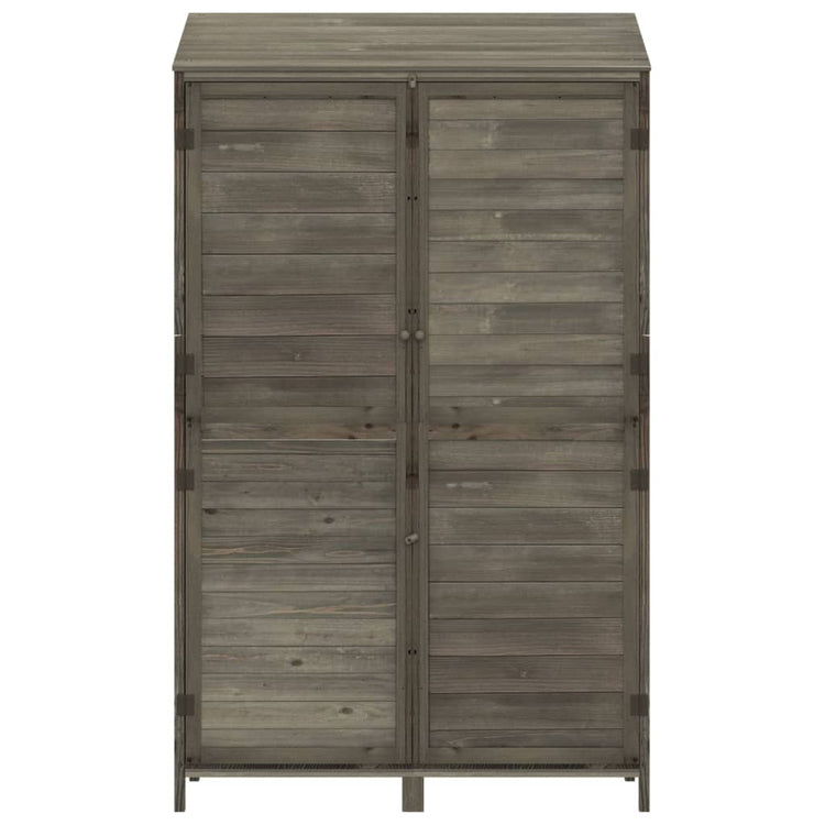 NNEVL Garden Shed Anthracite 102x52x174.5 cm Solid Wood Fir-3