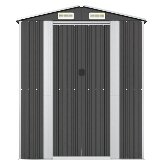NNEVL Garden Shed Anthracite 192x108x223 cm Galvanised Steel-2