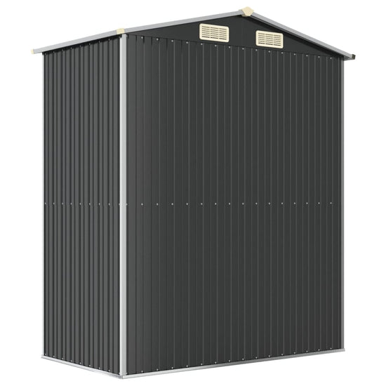 NNEVL Garden Shed Anthracite 192x108x223 cm Galvanised Steel-4
