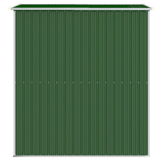 NNEVL Garden Shed Green 192x191x223 cm Galvanised Steel-4