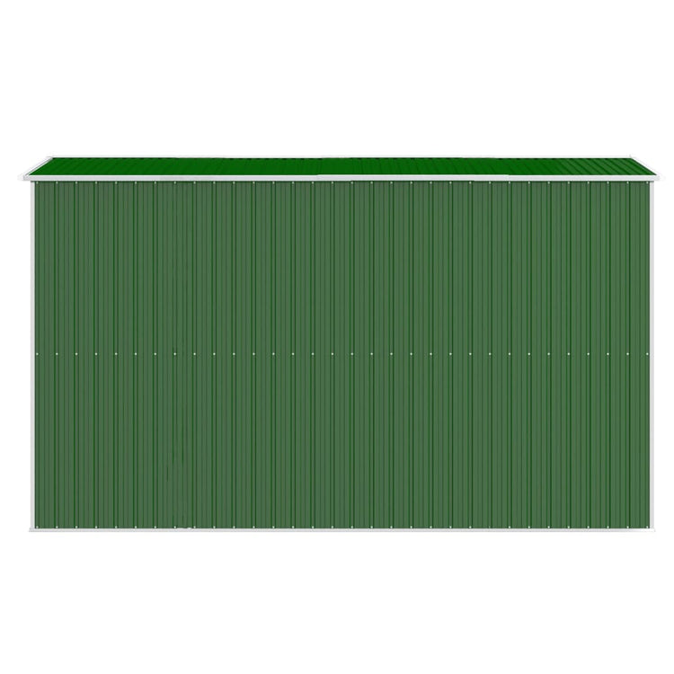 NNEVL Garden Shed Green 192x357x223 cm Galvanised Steel-4